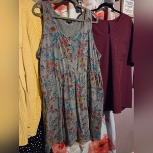 Torrid Multicolor Floral Tank Dress